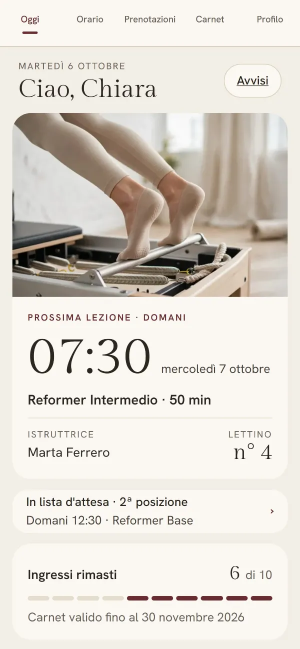 Sito Cento Respiri su telefono: pagina iniziale del sito e app iscritti