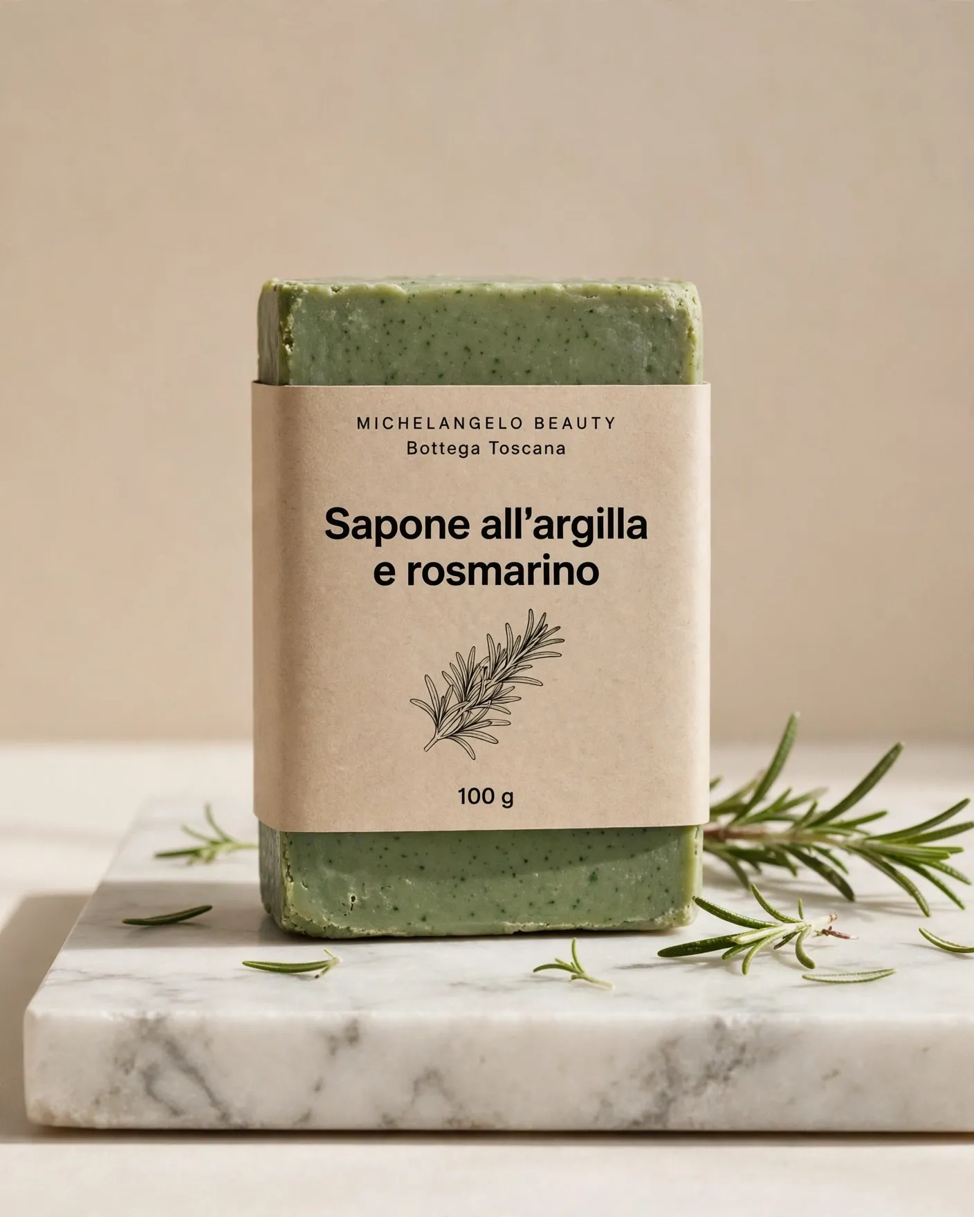 Sapone all'argilla e rosmarino