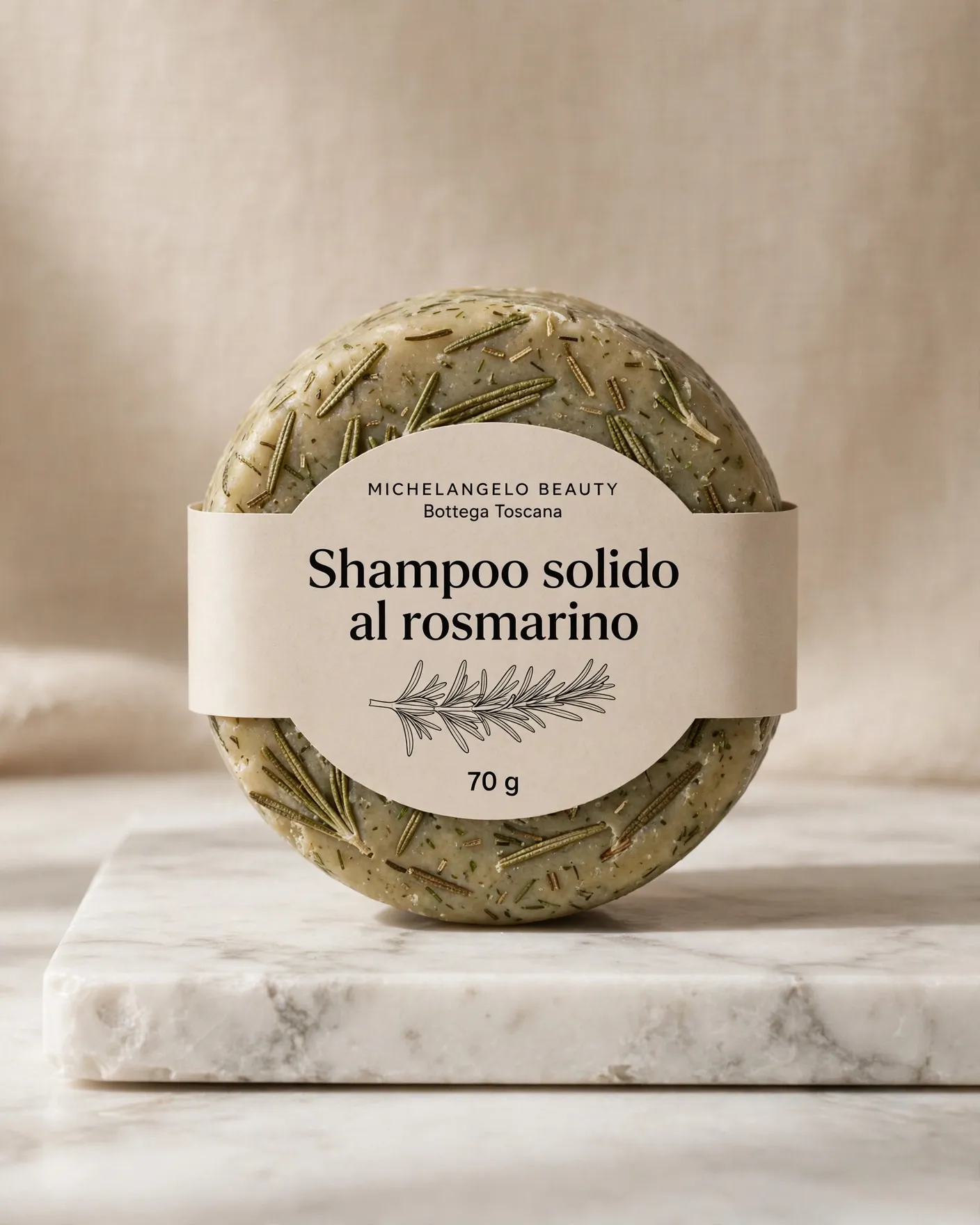 Shampoo solido al rosmarino